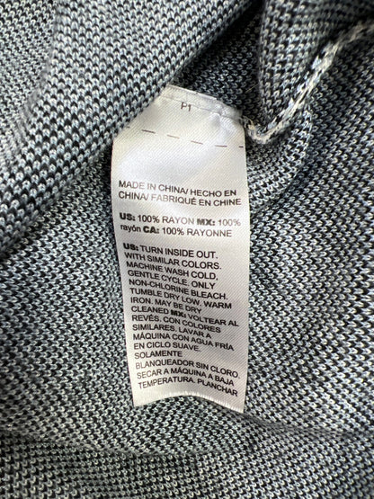 Chico’s Women’s White/Black Long Sleeve Knit Sweater - 0/US S