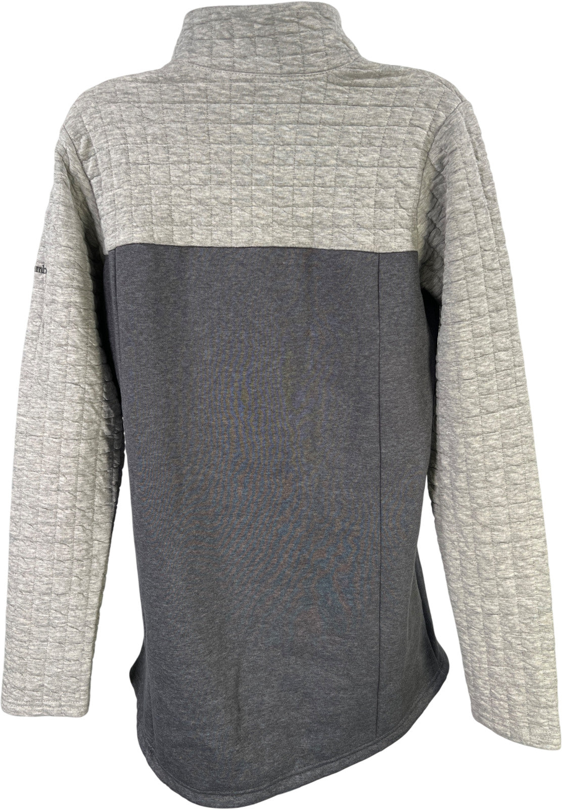Columbia Women’s Gray Sunday Summit Quilted Arm Pullover Tunic Shirt - M