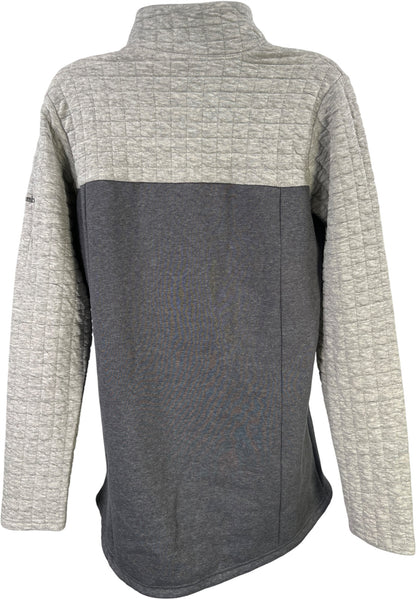 Columbia Women’s Gray Sunday Summit Quilted Arm Pullover Tunic Shirt - M