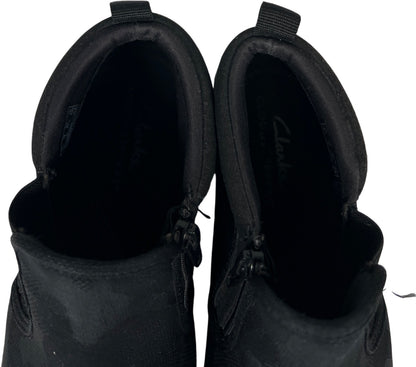 Clarks Cloudsteppers Women’s Black Camoflauge Breeze Clover Booties - 7