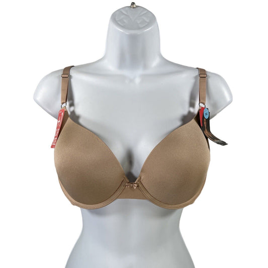 NEW Lily of France Beige Convertible Push Up Bra - 36 C