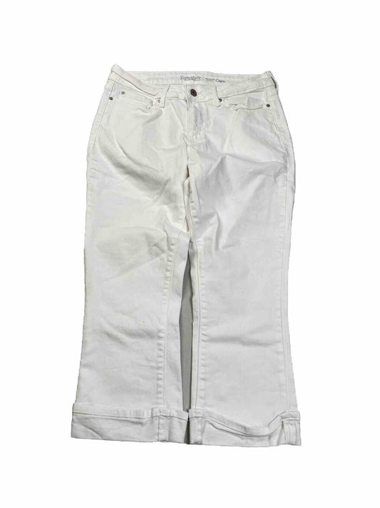 Levi's Signature Women's White Modern Capri Jeans - 8