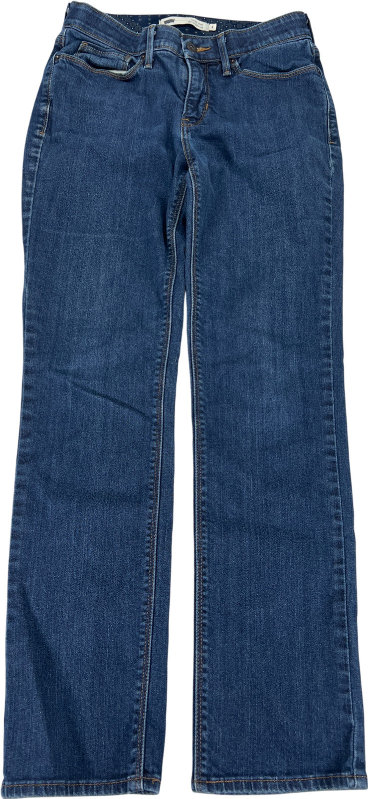 Levi’s Women’s Medium Wash Perfect Waist 525 Straight Leg Denim Jeans - 4