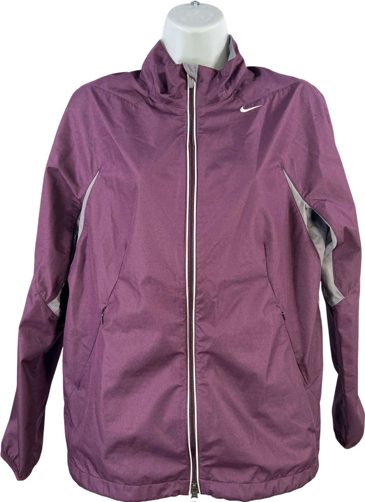Nike Sphere React Women’s Purple Full Zip Windbreaker Jacket - L