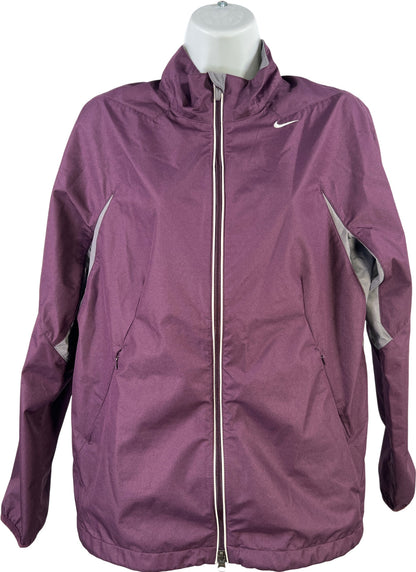 Nike Sphere React Women’s Purple Full Zip Windbreaker Jacket - L