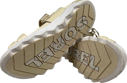 Sorel Women’s Ivory/Cream Leather Viibe Slingback Sandals - 6.5