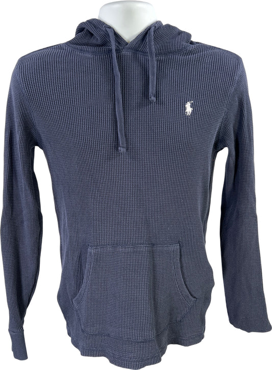 Polo Ralph Lauren Women’s Blue Waffle Knit Long Sleeve Pullover Sweatshirt - S