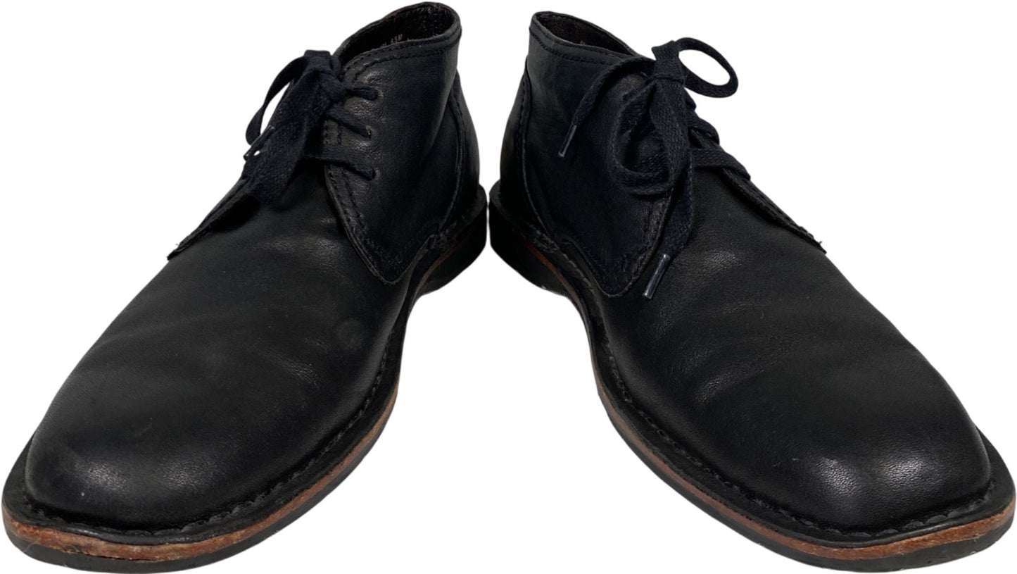 John Varvatos Men’s Black Leather Hipster Chukka Boots - 9.5