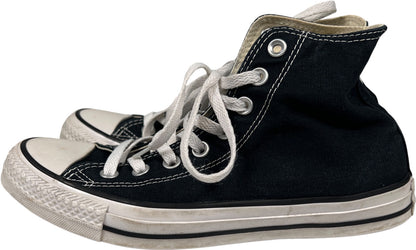 Converse Chuck Taylor Unisex Black Canvas High Top Sneakers - Women’s 8.5