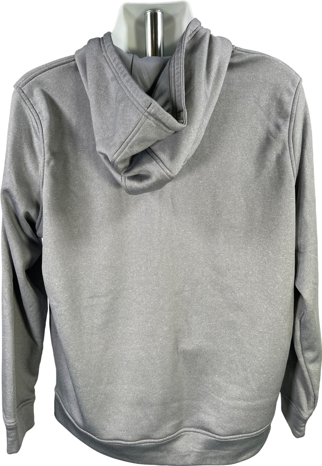 Under Armour Men’s Gray/Blue Fleece Lined Script Pullover Hoodie Sweatshirt - L