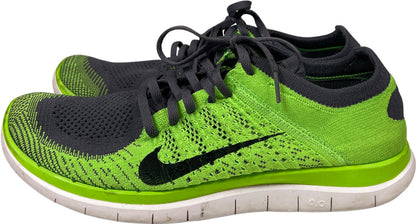 Nike Men’s Green/Gray Free 4.0 Flyknit Lace Up Athletic Shoes - 11