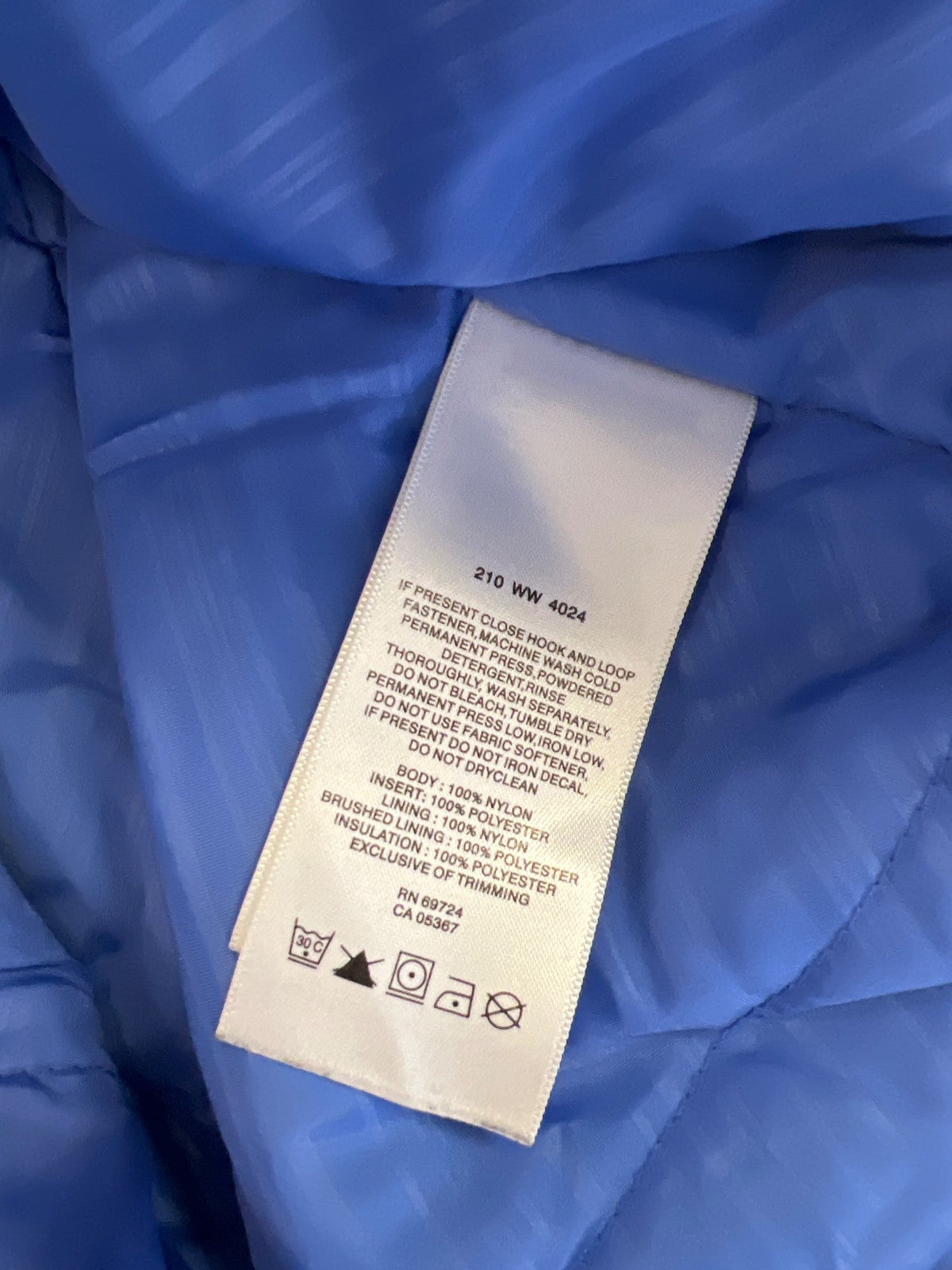 Columbia Women’s Blue/White Full Zip Insulated Winter Coat - Plus 1X