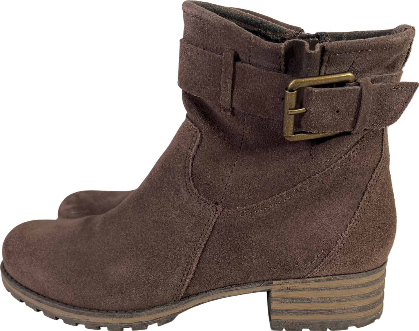 Clarks Collection Women’s Gray Suede Marana Amber Ankle Boots - 7