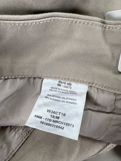 Riders by Lee Women’s Beige Curvy Trouser Pants - 18