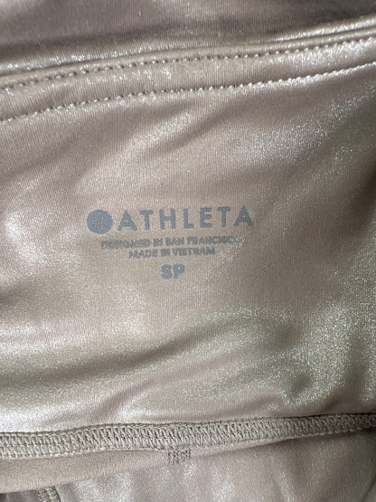 Athleta Women’s Beige Shimmer Elation Powervita Tight Leggings - S Petite