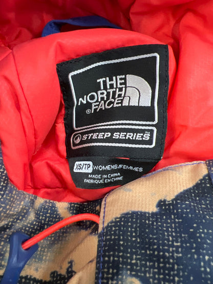 The North Face Women’s Blue/Beige NFZ Steep Summit Winter Ski Jacket - XS