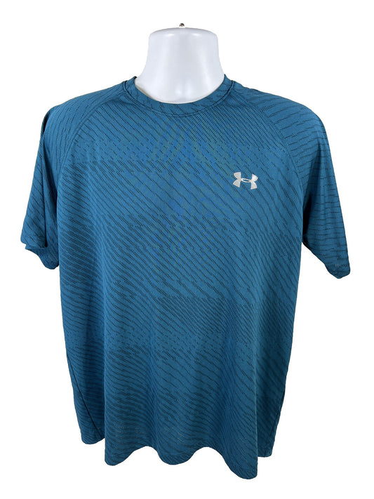 Under Armour Men's Blue Short Sleeve Vent Athletic Shirt - L
