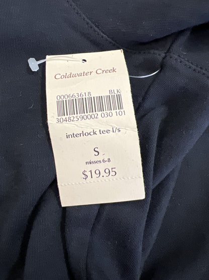 Coldwater Creek Women’s Black Long Sleeve T-Shirt - S