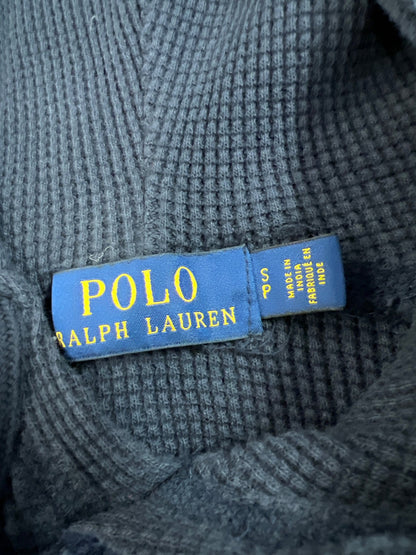 Polo Ralph Lauren Women’s Blue Waffle Knit Long Sleeve Pullover Sweatshirt - S