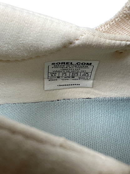 Sorel Women’s White/Ivory Explorer Blitz Lace Up Sneakers - 9.5