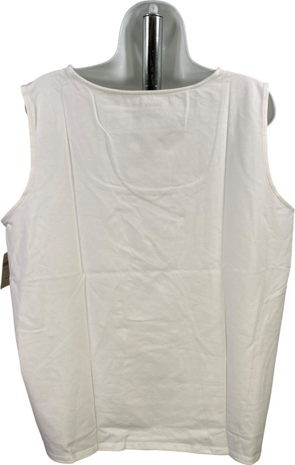 Coldwater Creek Women’s White Cotton Sleeveless Shell Tank Top - Plus 3X