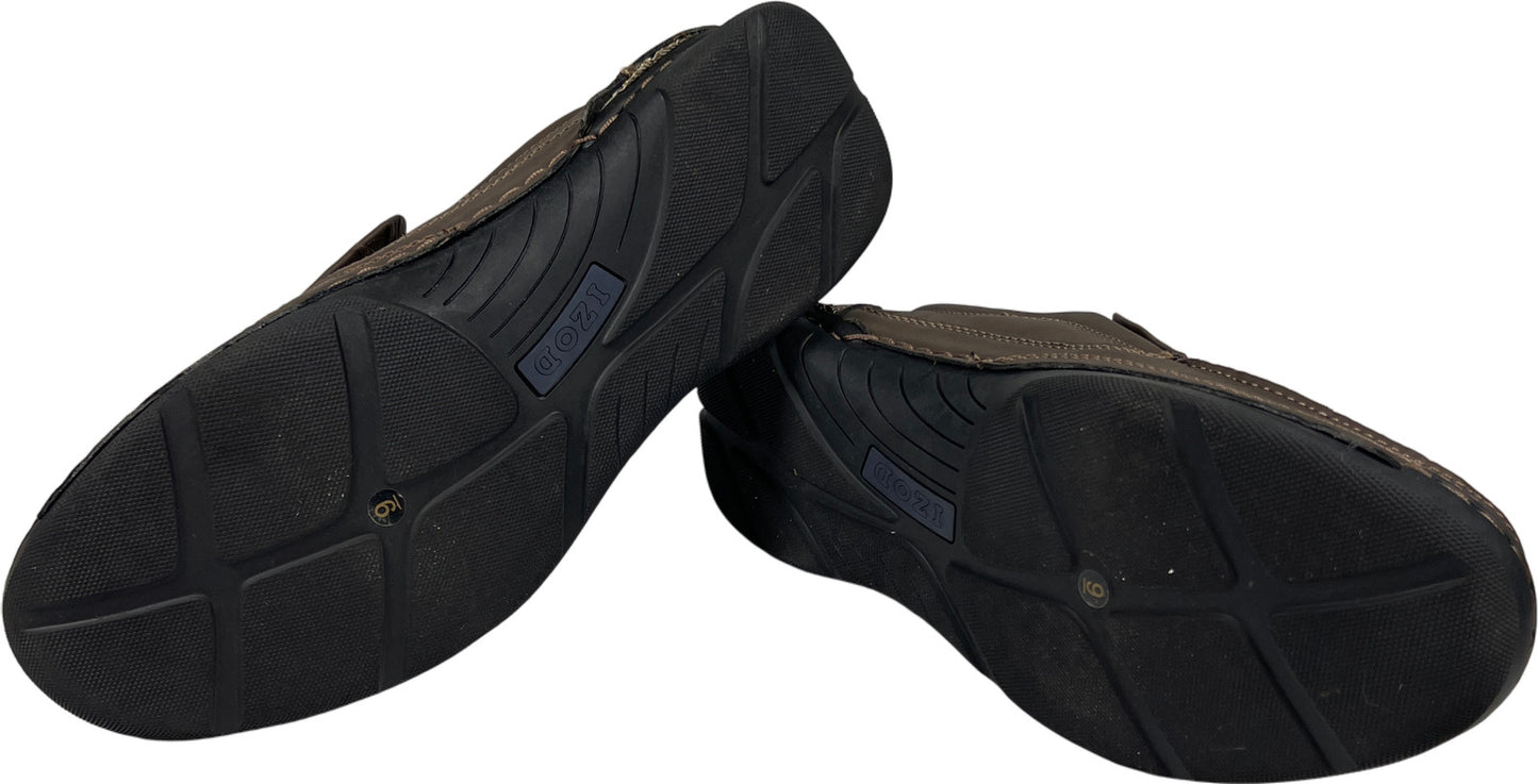 Izod Men’s Gray Memory Foam Thomas Slip On Walking Loafers - 9