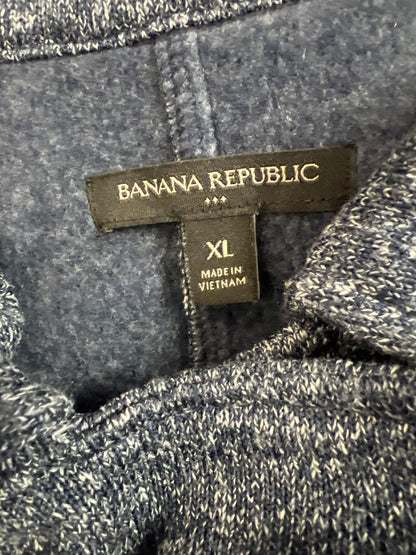 Banana Republic Women’s Blue Asymmetrical Zip Sweater Jacket - XL
