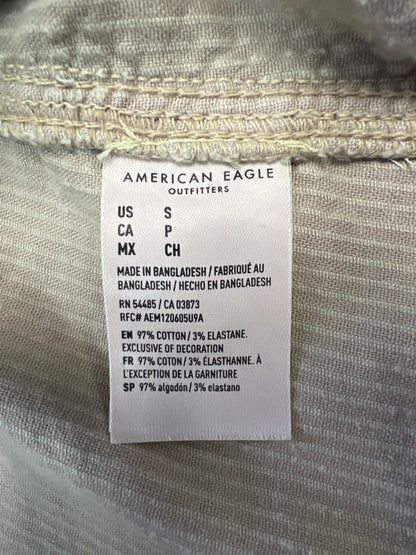 American Eagle Women’s Beige Corduroy Jumper Dress - S