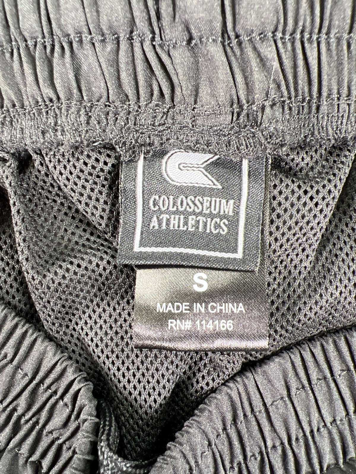 Colosseum Athletics Men’s Black/Green MSU Windbreaker Athletic Pants - S