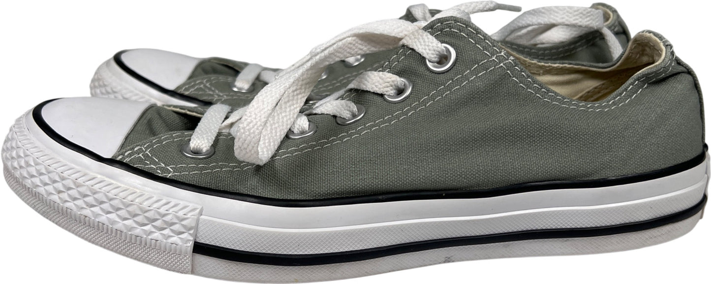 Converse Unisex Gray Canvas Low Top Sneakers - Women’s 8