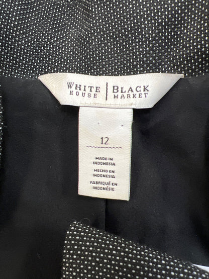 White House Black Market Women’s Black Polka Dot Blazer Jacket - 12