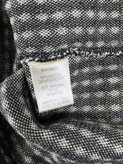 Max Studio Women’s Black/Beige Pull On A-Line Sweater Skirt - M/L