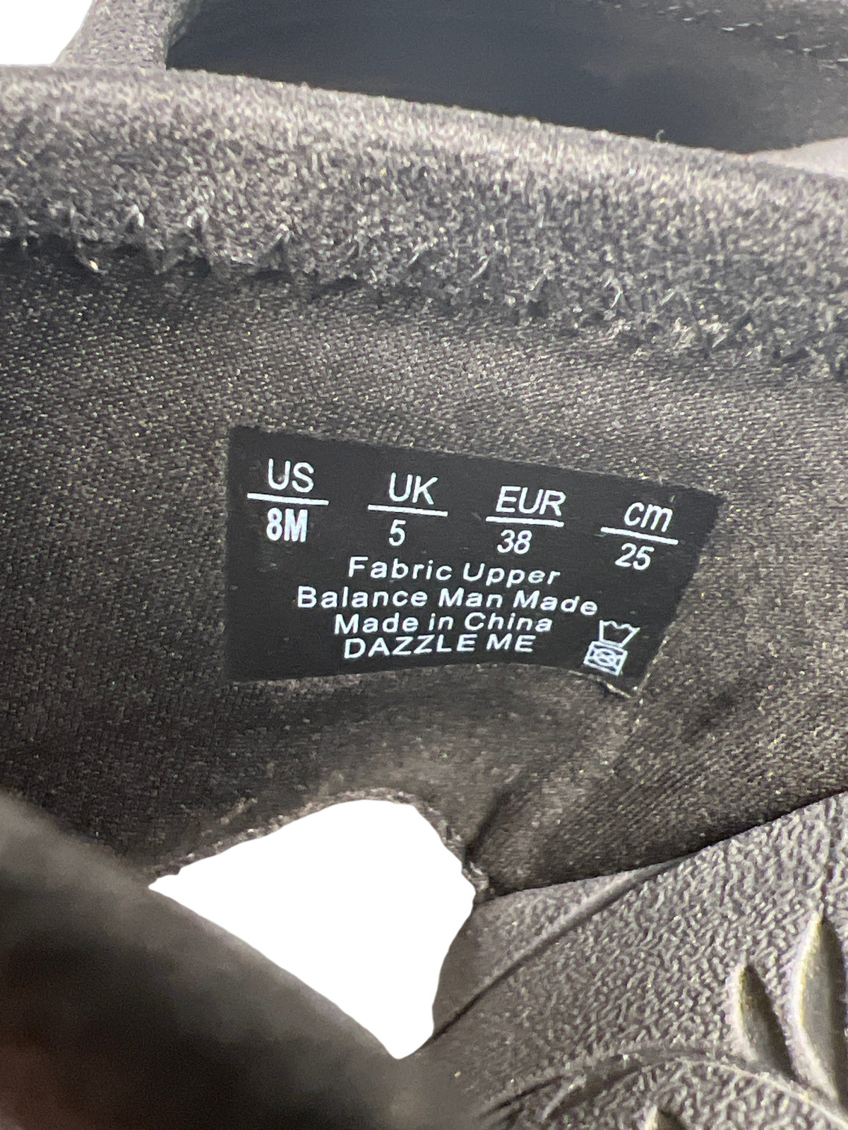 Bzees Women’s Black Rhinestone Dazzle Me Wedge Flip Flops - 8