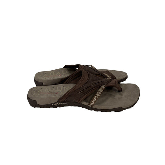 Merrell Women's Brown Gardena Thong Sandals - 10