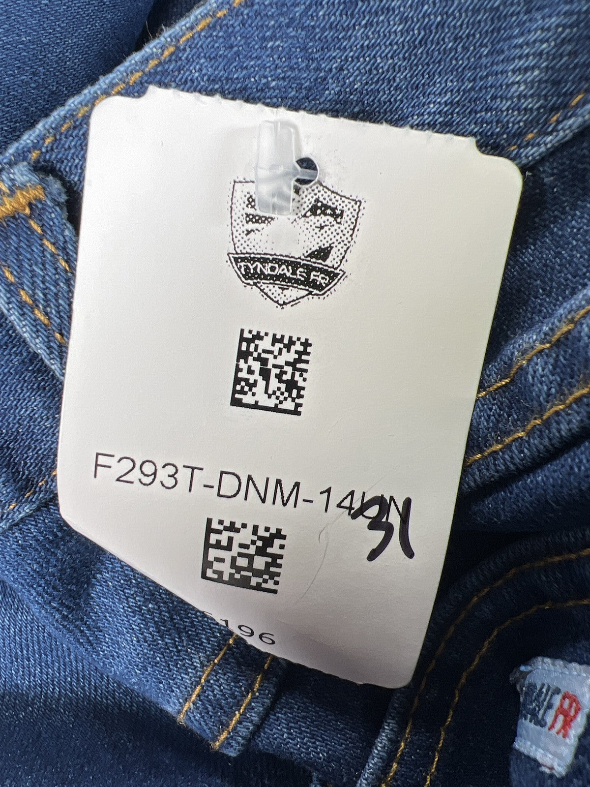 Tyndale Women’s Medium Wash Straight Leg Fire Resistant Jeans - 14