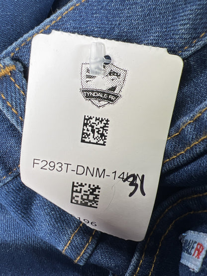 Tyndale Women’s Medium Wash Straight Leg Fire Resistant Jeans - 14