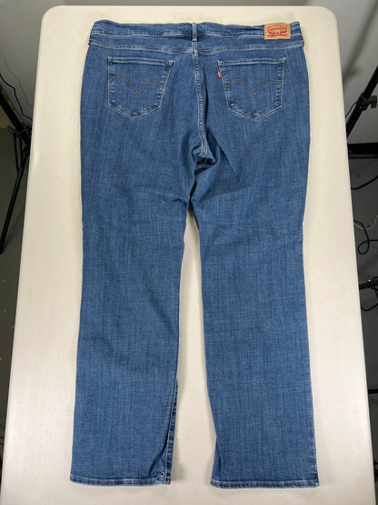 Levi’s Women’s Medium Wash Classic Straight Denim Jeans - 20W