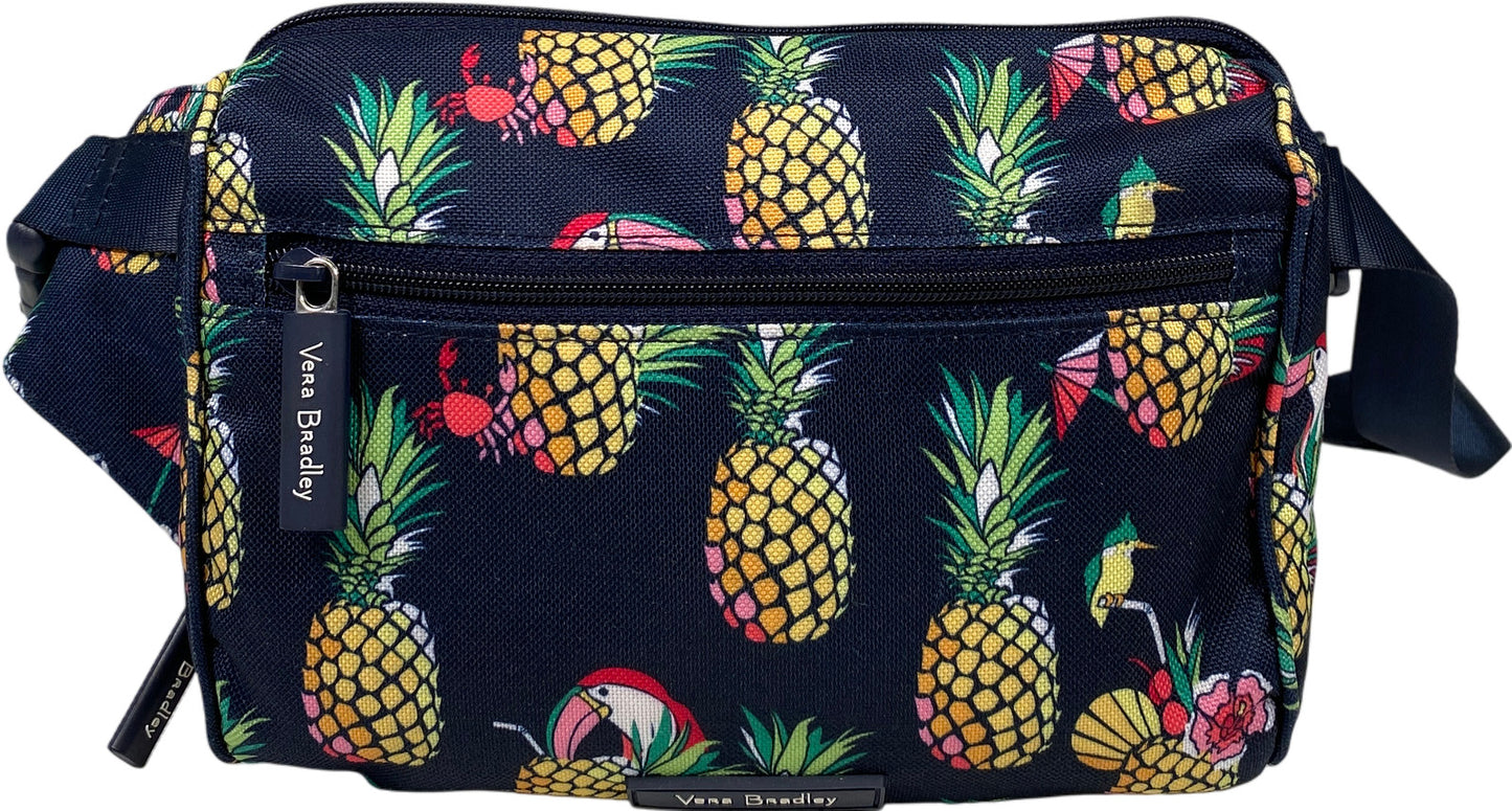 Vera Bradley Women’s Blue Toucan Party Pineapple Belt Bag Fanny Pack