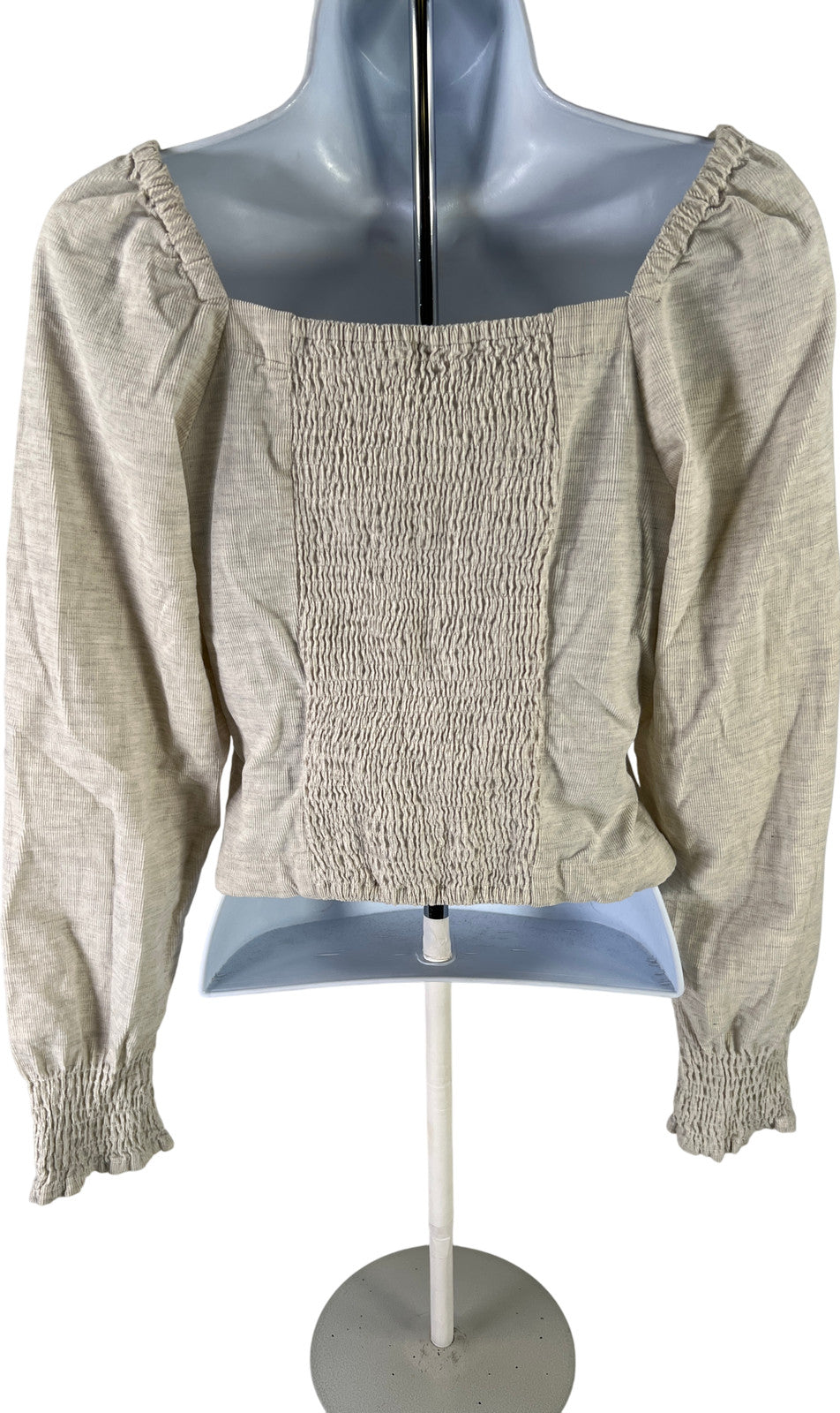 Madewell Women’s Ivory Corduroy Crop Button Up Top - 00