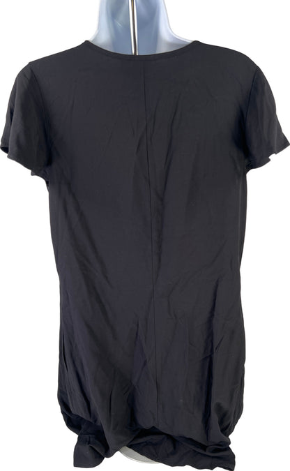 Gap Women’s Black V-Neck Short Flutter Sleeve Shift Dress - S