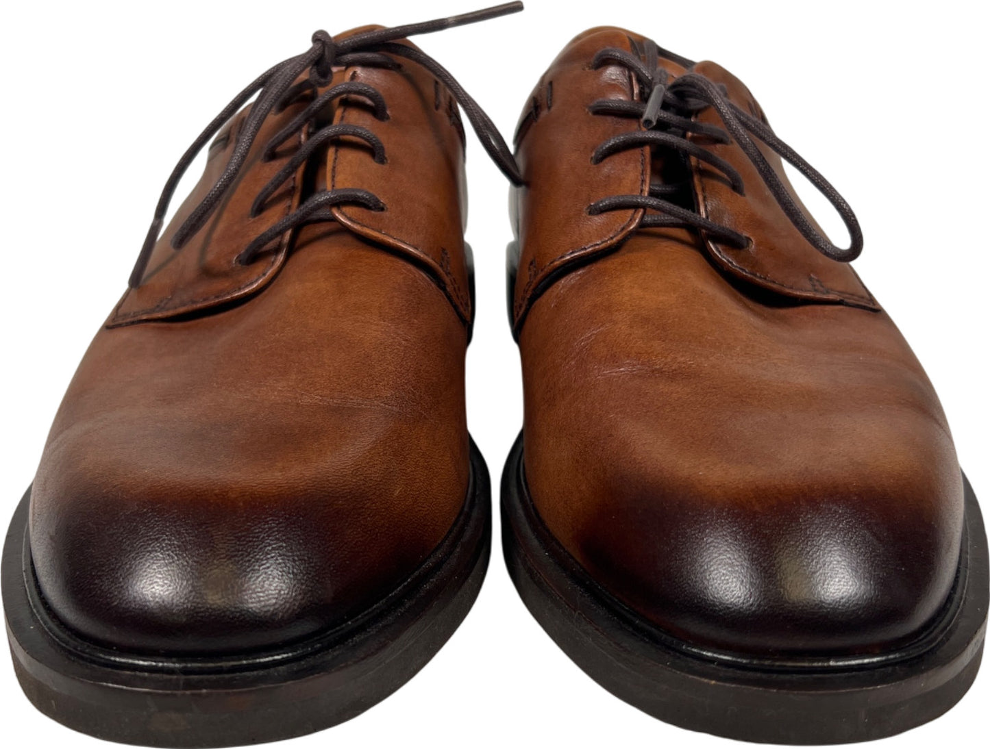 Ecco Vitrus Men’s Brown Leather Lace Up Oxford Dress Shoes -42/US 8