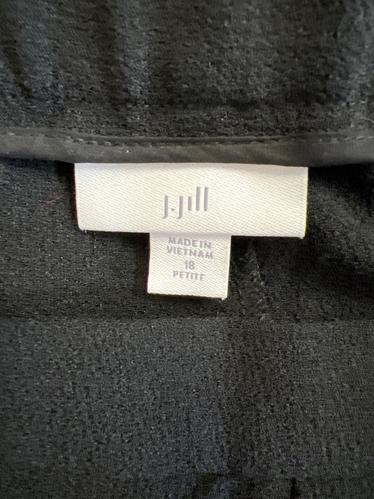 J.Jill Women’s Black Side Zip Dress Pants - 18 Petite