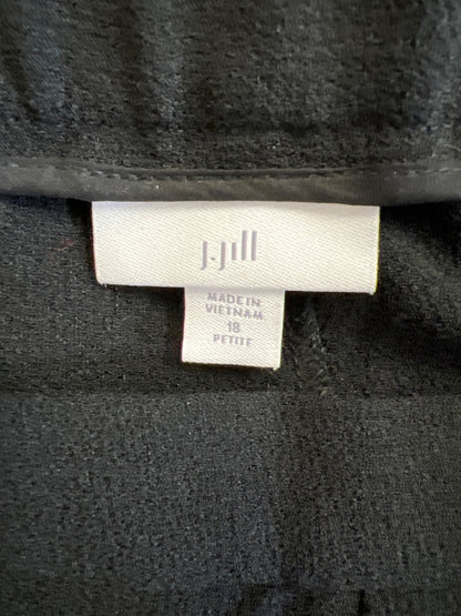 J.Jill Women’s Black Side Zip Dress Pants - 18 Petite