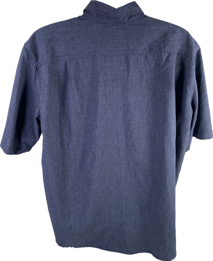 Orvis Men’s Blue Short Sleeve Button Up Shirt - XXL