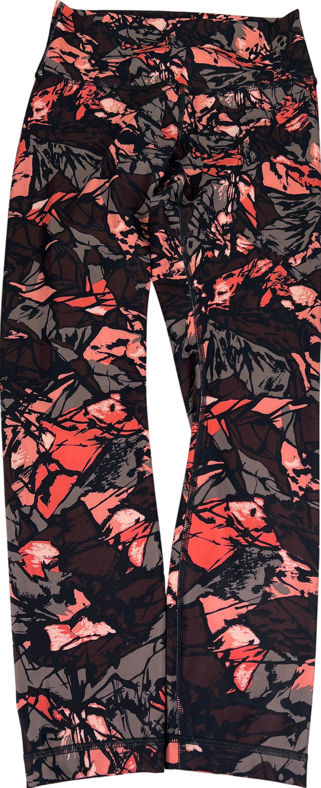 Lululemon Women’s Black/Pink Paint Storm High Times Pant Cropped Legging - 6/S