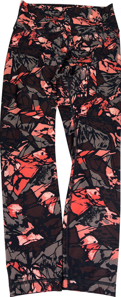 Lululemon Women’s Black/Pink Paint Storm High Times Pant Cropped Legging - 6/S