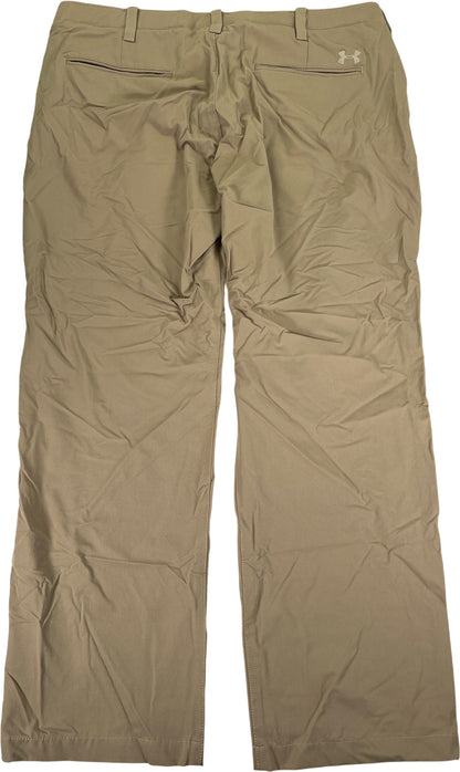 Under Armour Men’s Beige Straight Leg Athletic Golf Pants - 42