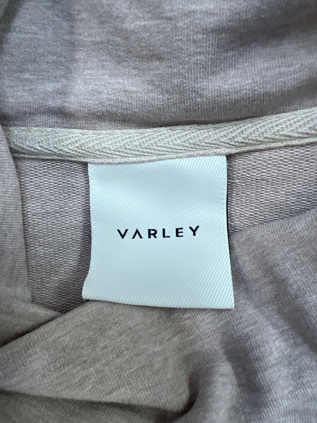 Varley Women’s Beige Cinch Waist Long Sleeve Athletic Shirt - S