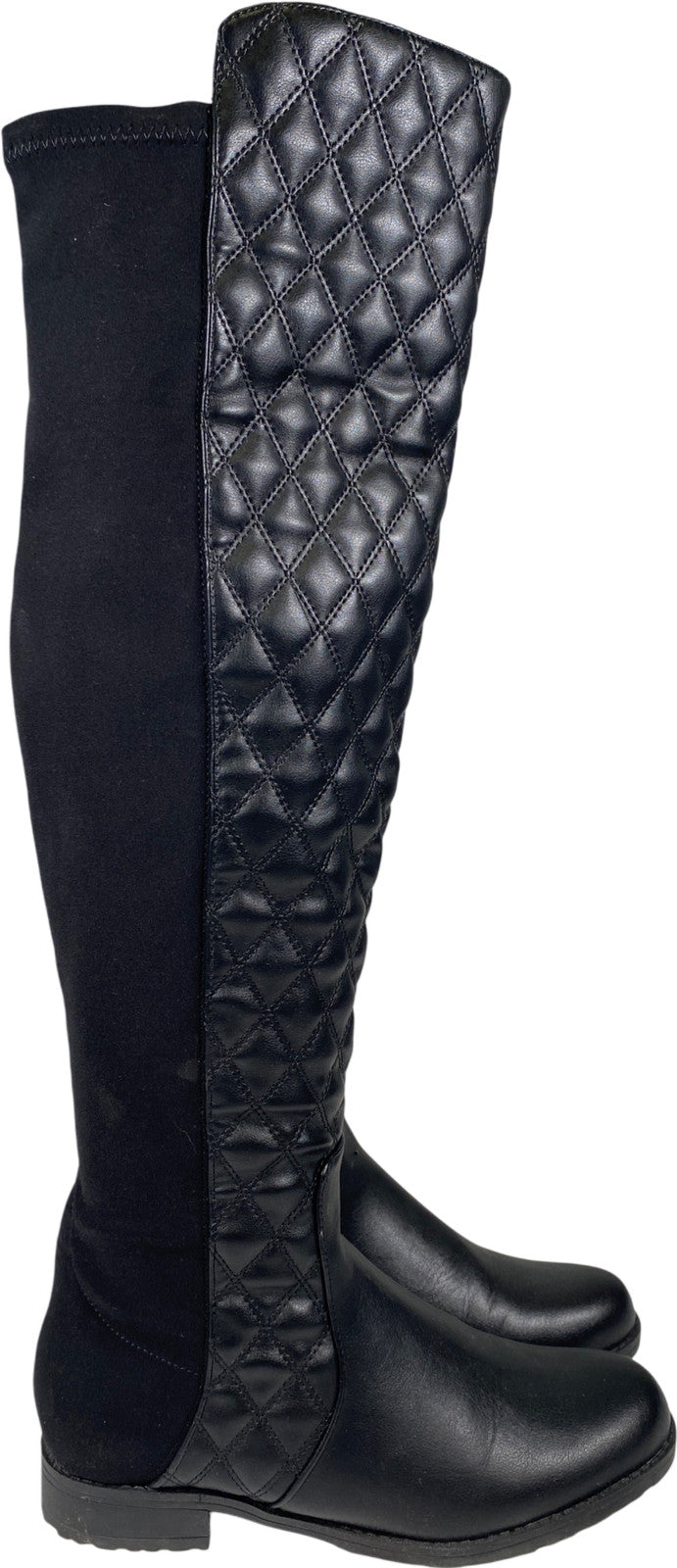 Unisa Women’s Black Quilted Over The Knee Boots - 7