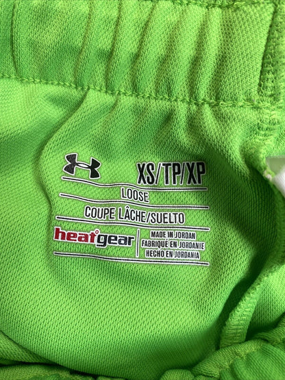 Under Armour Women's Green Loose Fit Play Up Athletic Shorts - XS